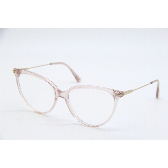 NEW TOM FORD TF 5688-B 072 TRANSPARENT PINK GOLD AUTHENTIC EYEGLASSES 55-15